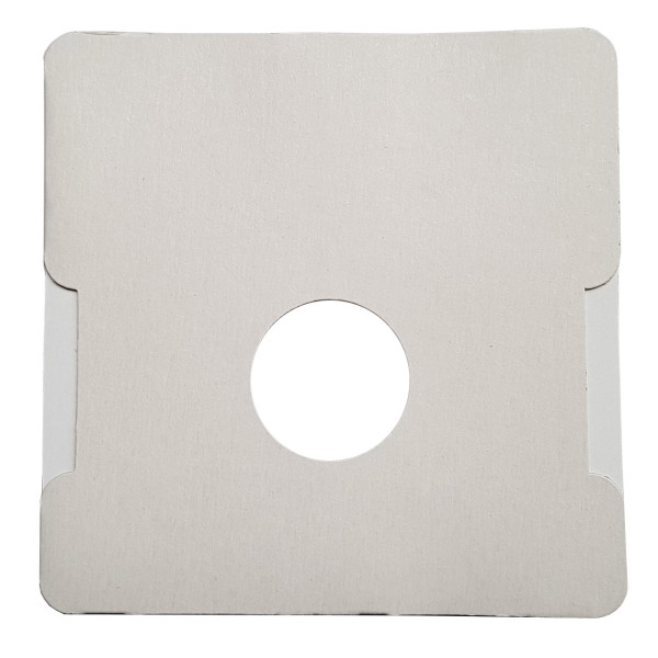 Scheibenstreifenhalterkassette aus weißem Karton 16,7 x 16,7 cm - 50 Stück