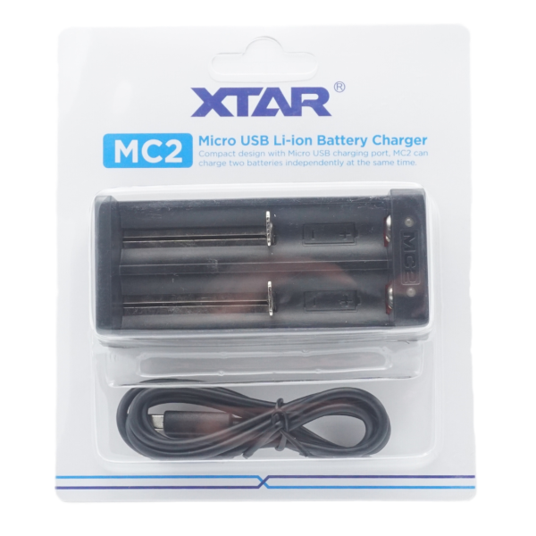 Xtar MC2 Ladegerät für 2 Stück 18650 Akkus