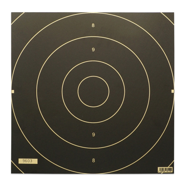 Pistolen Duellspiegel 25m 26x26 cm, nummeriert