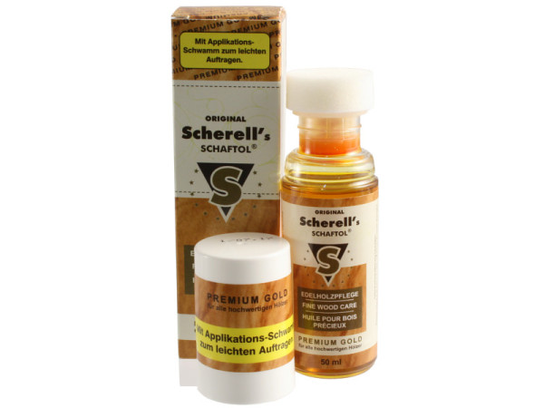 Scherell`s SCHAFTOL Premium Gold 50 ml inkl. Applikationsschwamm