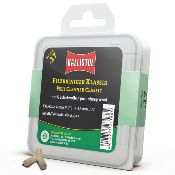 Ballistol Filz Reiniger Klassik Kal. .17 - 60 Stück