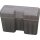 MTM Patronenbox RF-22-LM mit Klappdeckel – 22 Patronen Grau-transparent