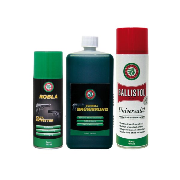 BALLISTOL Klever Brünier-Set groß für Waffenstahl