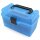 MTM Patronenbox H50-RM-24 mit Klappdeckel – 50 Patronen Blau-transparent