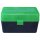 MTM Patronenbox RL-50-16T mit Klappdeckel – 50 Patronen Grün-transparent/schwarz
