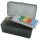 MTM Patronenbox RM-50-41 mit Klappdeckel – 100 Patronen Grau-transparent