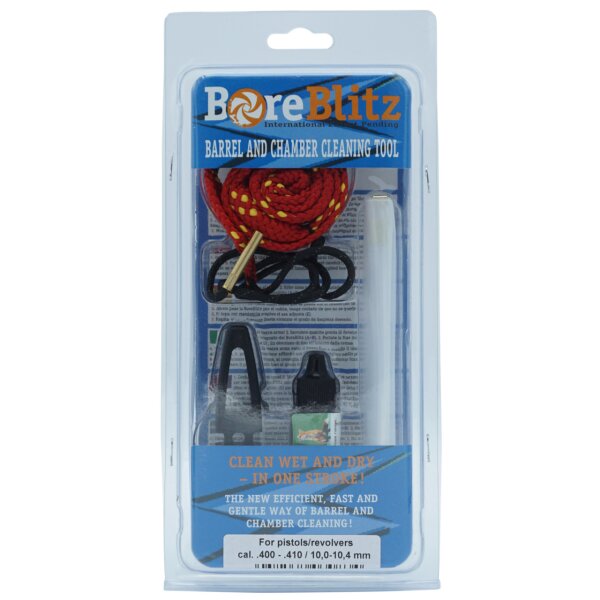 BoreBlitz Laufreinigungsschnur Kal. .40 / .41 Kurzwaffe mit Pulpo-Fluid