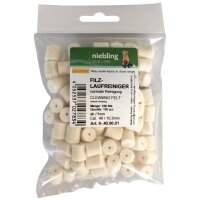 Niebling Filzlaufreiniger Normal – Kaliber .40 / 10,3 mm – 100 Stück