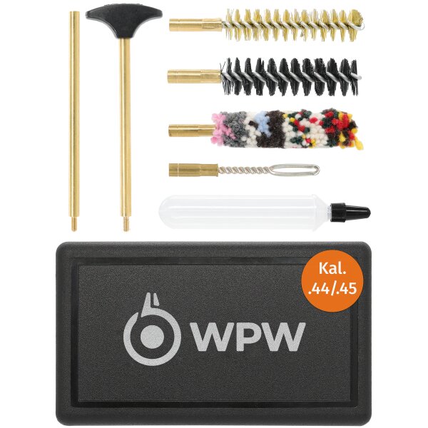 WPW Waffenreinigungsset für Kurzwaffen Kal. .44 / .45 mit 1/8"-Gewinde