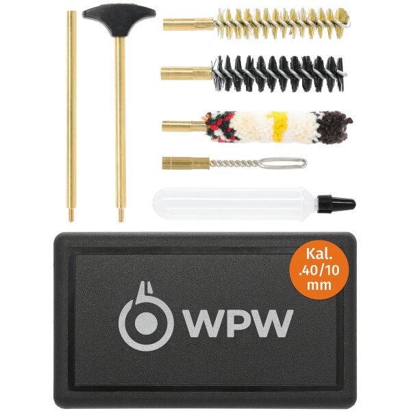 WPW Waffenreinigungsset für Kurzwaffen Kal. .40 / 10 mm mit 1/8"-Gewinde