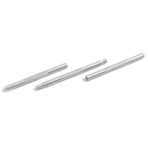 WPW Putzstock Kurzwaffe 3-tlg. Aluminium M5-Innengewinde