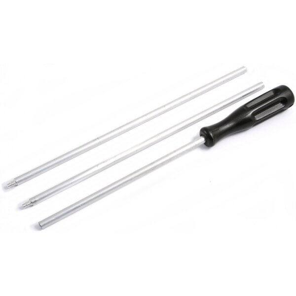 Stil Crin Putzstock Langwaffe 3-tlg Ø 7 mm aus Aluminium mit Kunststoffgriff