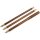 Stil Crin Putzstock Flinte 3-tlg Ø 12 mm aus dunkel lasierten Holz