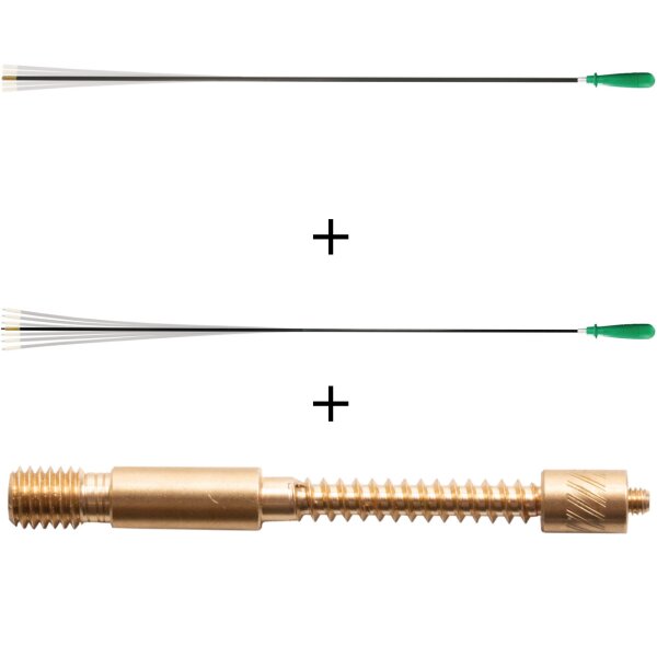 BALLISTOL Carbon-Putzstock Set Langwaffe Ø 5 und 7 mm inkl. Filzadapter