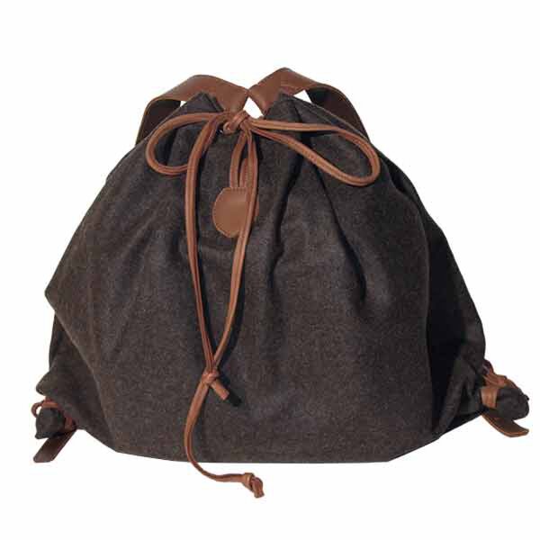 AKAH Gebirgsrucksack aus Elchleder und Loden – 55 × 70 cm