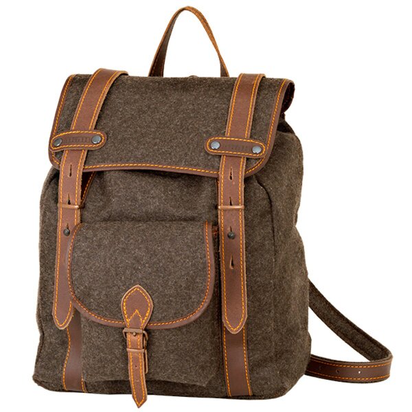 AKAH Wanderrucksack aus Loden mit Sicherheitstasche – 15–17 l