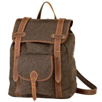 Wanderrucksack aus Loden mit Sicherheitstasche