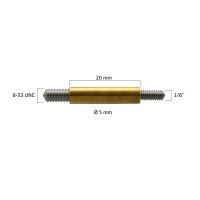 BALLISTOL Gewindeadapter für Hoppes und Outer 8-32 UNC-Außengewinde auf 1/8″-Außengewinde
