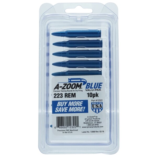 A-Zoom BLUE Pufferpatrone für Büchsen .223