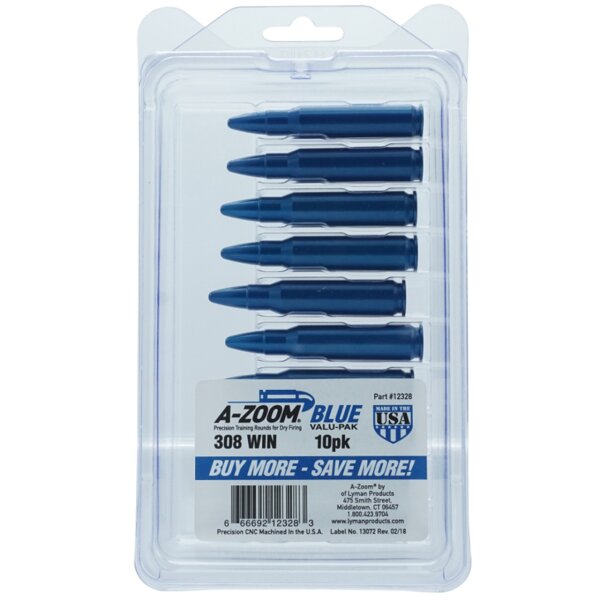 A-Zoom BLUE Pufferpatrone für Büchsen .308