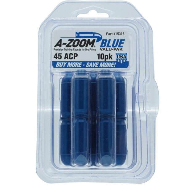A-Zoom BLUE Pufferpatrone für Pistolen .45 ACP