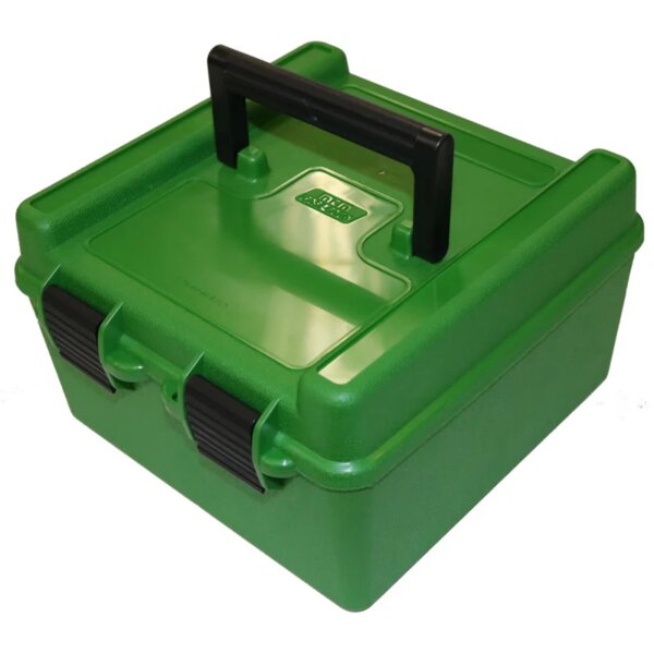 MTM Patronenbox R-100 mit Klappdeckel – 100 Patronen in 2 Farben