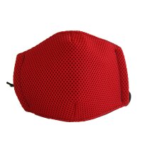 Mesh Gesichtsmaske mit verstellbarem Zugband Rot