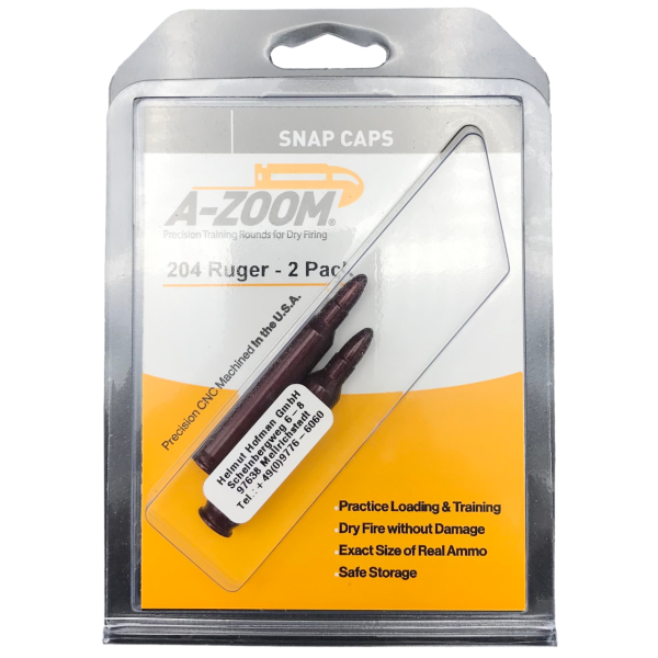 A-Zoom eloxierte Aluminium Pufferpatrone Kal. 204 Ruger (2er Packung)