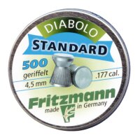 Fritzmann Luftgewehr Diabolos Fachkopf / geriffelt - 4,5...