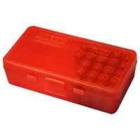MTM Patronenbox P50-38 mit Klappdeckel – 50 Patronen in 4 Farben