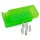 MTM Patronenbox P50SS-9M-16 mit Schiebedeckel – 50 Patronen Grün-transparent