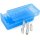 MTM Patronenbox P50SS-9M-24 mit Schiebedeckel – 50 Patronen Blau-transparent