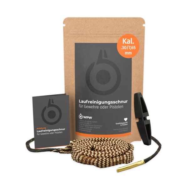 WPW Laufreinigungsschnur zur Waffenpflege - Kaliber .30 / .32 / 7,65 mm Kurzwaffe