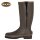 Tracker Comfort Gummistiefel aus Kautschuk mit Jersey Innenfutter & Reißverschluss Farbe braun