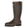 Tracker Comfort Gummistiefel aus Kautschuk mit Jersey Innenfutter & Reißverschluss Farbe braun - Größe 39