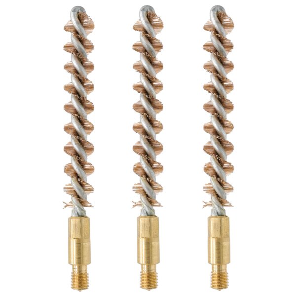 WPW Bronzebürste Kaliber .30 / 7,62 mm mit M5-Außengewinde (3 Stück)