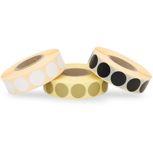 WPW Schusspflaster ⌀20 mm – 2.000 Stück – Schwarz, Beige oder Weiß
