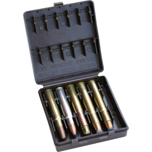 MTM Patronenbox BUF-10-70 mit Klappdeckel – 10 Patronen
