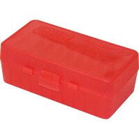 MTM Patronenbox P50-44 mit Klappdeckel – 50 Patronen in 4 Farben