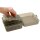 MTM Patronenbox S25D mit Klappdeckel – 25 Patronen Grau-transparent