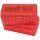 MTM Patronenbox P50-44-29 mit Klappdeckel – 50 Patronen Rot-transparent