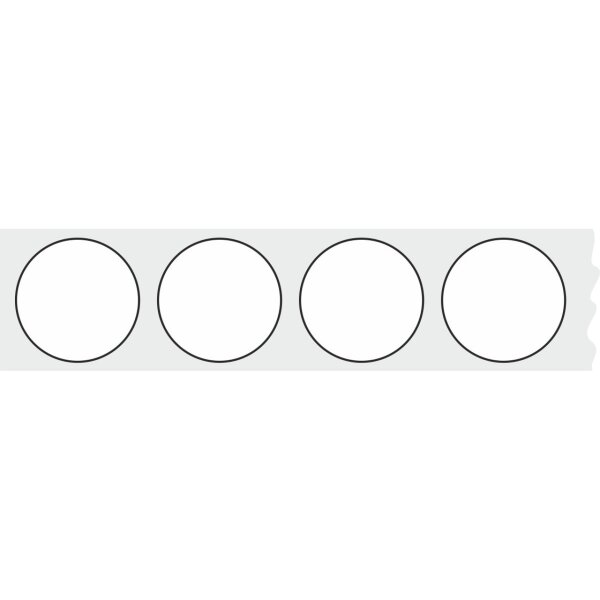 WPW Schusspflaster ⌀25 mm – 500 Stück – Weiß