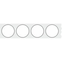 WPW Schusspflaster ⌀25 mm – 500 Stück – Weiß