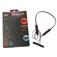 ISOtunes Sport Xtra 2.0 passiver Bluetooth-In-Ear-Gehörschutz – Schwarz/Rot