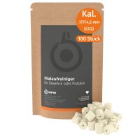 WPW Laufreinigungspfropfen für Luftgewehre & Luftpistolen Kal. .177 / 4,5 mm (CO2) - 100 Stück
