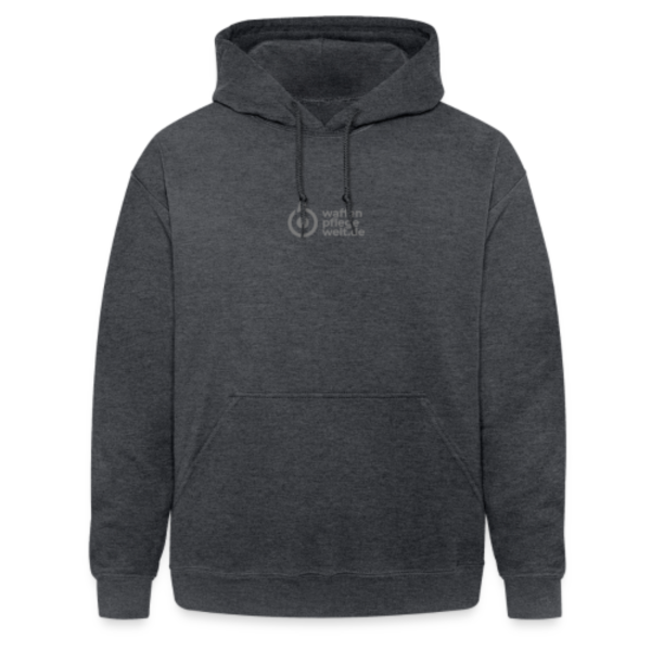 WPW Herren Hoodie mit Waffenpflegewelt Aufschrift grau meliert - XL
