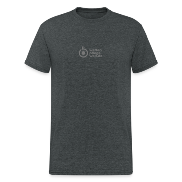 WPW Herren Shirt mit Waffenpflegewelt Aufschrift grau meliert - M