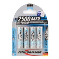 ANSMANN maxE NiMH-Akkus AA 2500 mAh 4 Stück