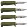Morakniv Basic 511 Jagdmesser Militärgrün mit Gravur – verschiedene Motive