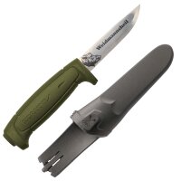 Morakniv Basic 511 Jagdmesser Militärgrün mit Gravur Keiler/Weidmannsheil